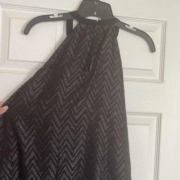 Michael Kors M Black shimmer layered top - Picture 4 of 6